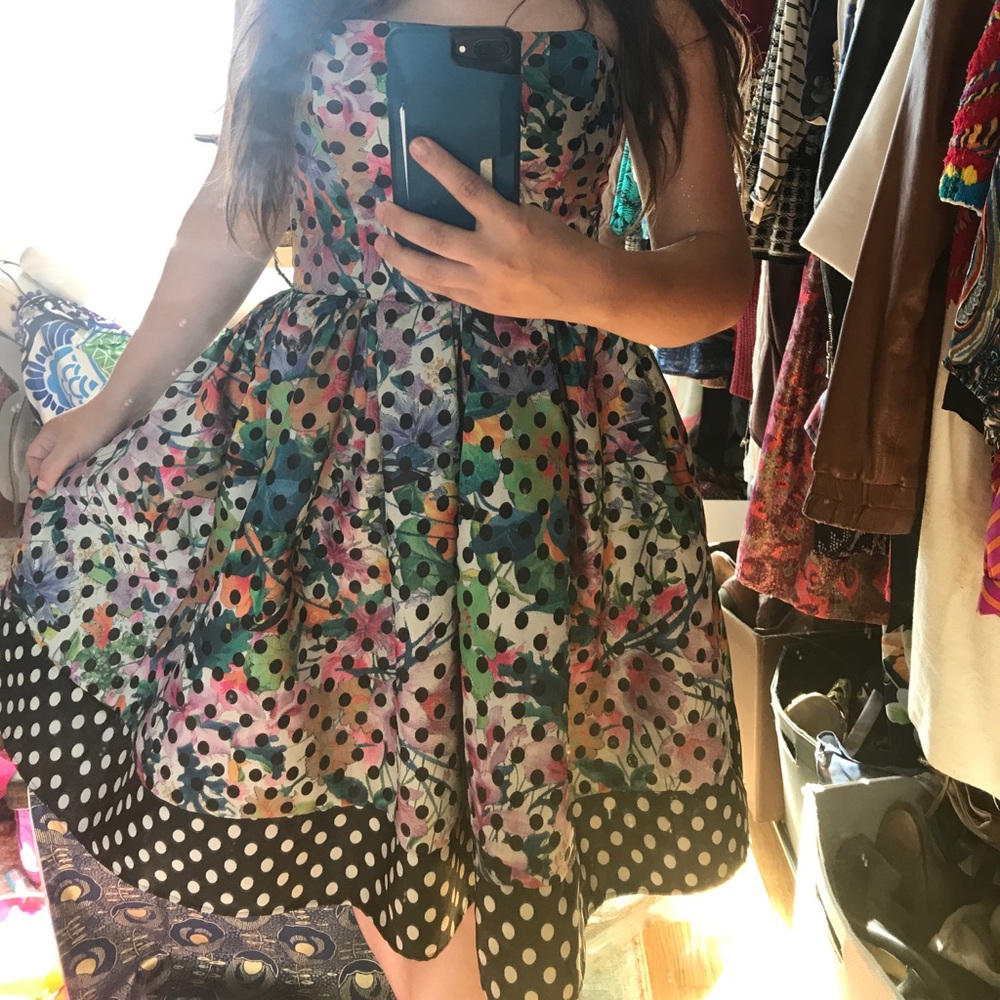 Anthropologie CoreyLynnCalter PolkaDot Dress